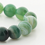 Агат изумрудно-зелёный 10мм, браслет "Классика" длина 16см