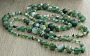 Бусы агат зеленый 6..14мм, бусы "Равновесие" длиной 150см