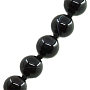 Бусы агат черный, круглые 10мм, средние 47см