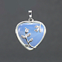 Кулон "Сердце в оправе" лунный камень (имитация) Кулон "Сердце в оправе" лунный камень (имитация)