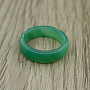 Кольцо агат зеленый 6мм, размеры 17, 17.5, 18, 18.5 Кольцо агат зеленый 6мм, размеры 17, 17.5, 18, 18.5