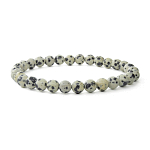 Яшма-далматин (Мексика) 6мм, браслет "Классика" длина 17см