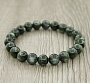 Браслет "Классика" серафинит (Россия) 7мм, длина 18см
