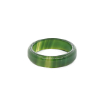 Агат темно-зеленый кольцо 5мм, размер 17, 17(5), 18