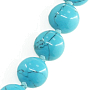 Бусы бирюза (имитация), круглые 12мм, средние 50см