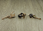 Комплект "Багира", султанит, покрытие под золото, размеры кольца: 17, 18, 19, 20