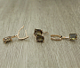 Комплект "Султан-51", султанит, покрытие под золото, размеры кольца: 17, 18, 19, 20