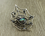 Брошь-подвеска "Паук с паутиной" гелиотис Брошь-подвеска "Паук с паутиной" гелиотис