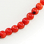 Бусы коралл оранжевый натуральный, круглые 6мм, короткие 45см