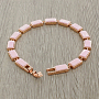 Браслет "Канти" из розовой керамики покрытие под золото Браслет "Канти" из розовой керамики покрытие под золото