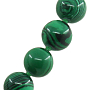 Бусы малахит (имитация), круглые 14мм, короткие 48см