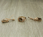Комплект "Султан-47", султанит, покрытие под золото, размеры кольца: 17, 18, 19, 20