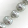 Бусы жемчуг серый, круглый 10мм, длинные 120см Бусы жемчуг серый, круглый 10мм, длинные 120см