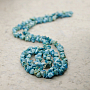 Бусы "Ария" из натуральной бирюзы 88см Бусы "Ария" из натуральной бирюзы 88см
