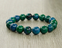 Хризоколла (имитация) 10мм, браслет "Классика" длина 16см Хризоколла (имитация) 10мм, браслет "Классика" длина 16см