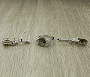 Комплект "Султан-47", султанит, покрытие родий, размеры кольца: 17, 18, 19, 20