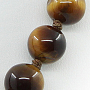 Бусы тигровый глаз, круглые 10мм, длина 50см