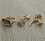 Комплект "Султан-80" султанит, покрытие под золото, размеры кольца: 17, 18, 19, 20
